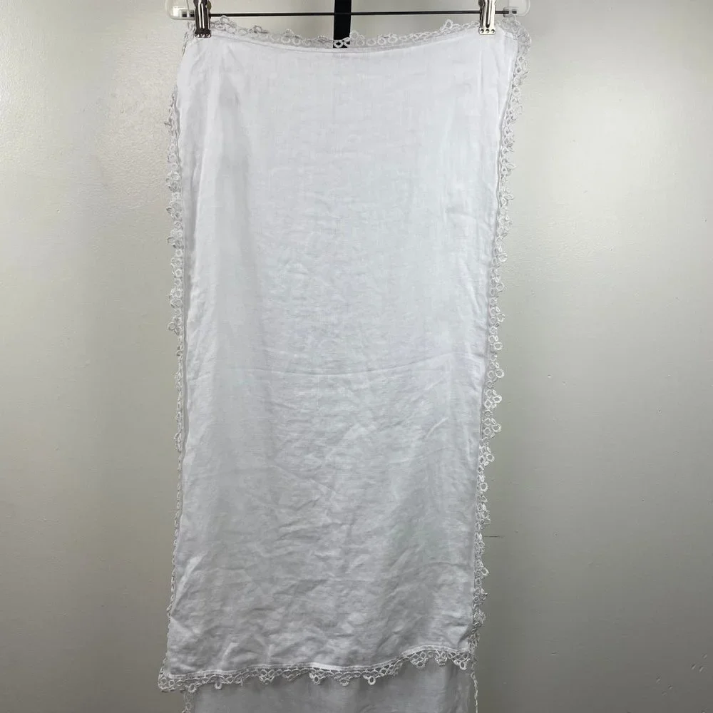 Vintage Pair Crochet Trim Table Runners Various Sizes